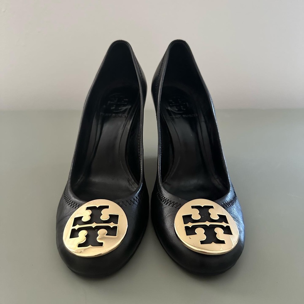 Tory Burch Black Wedge Heels
